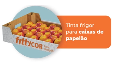 Tinta frigor para Caixas de Papelão